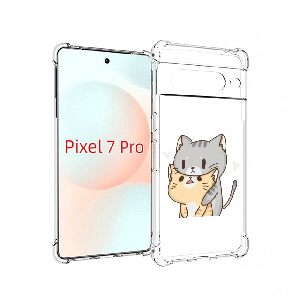 

Чехол Mypads Любящие-Коты Для Google Pixel 7 Pro, Прозрачный, Tocco