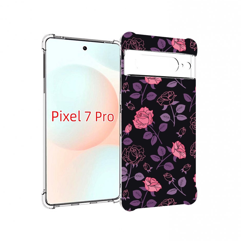 

Чехол Mypads Маленькие Розочки На Черном Фоне Женский Для Google Pixel 7 Pro, Прозрачный, Tocco