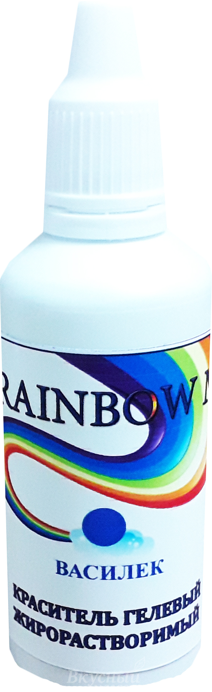 Краска гелевая жирорастворимая Василек Rainbow Man, 40 гр.