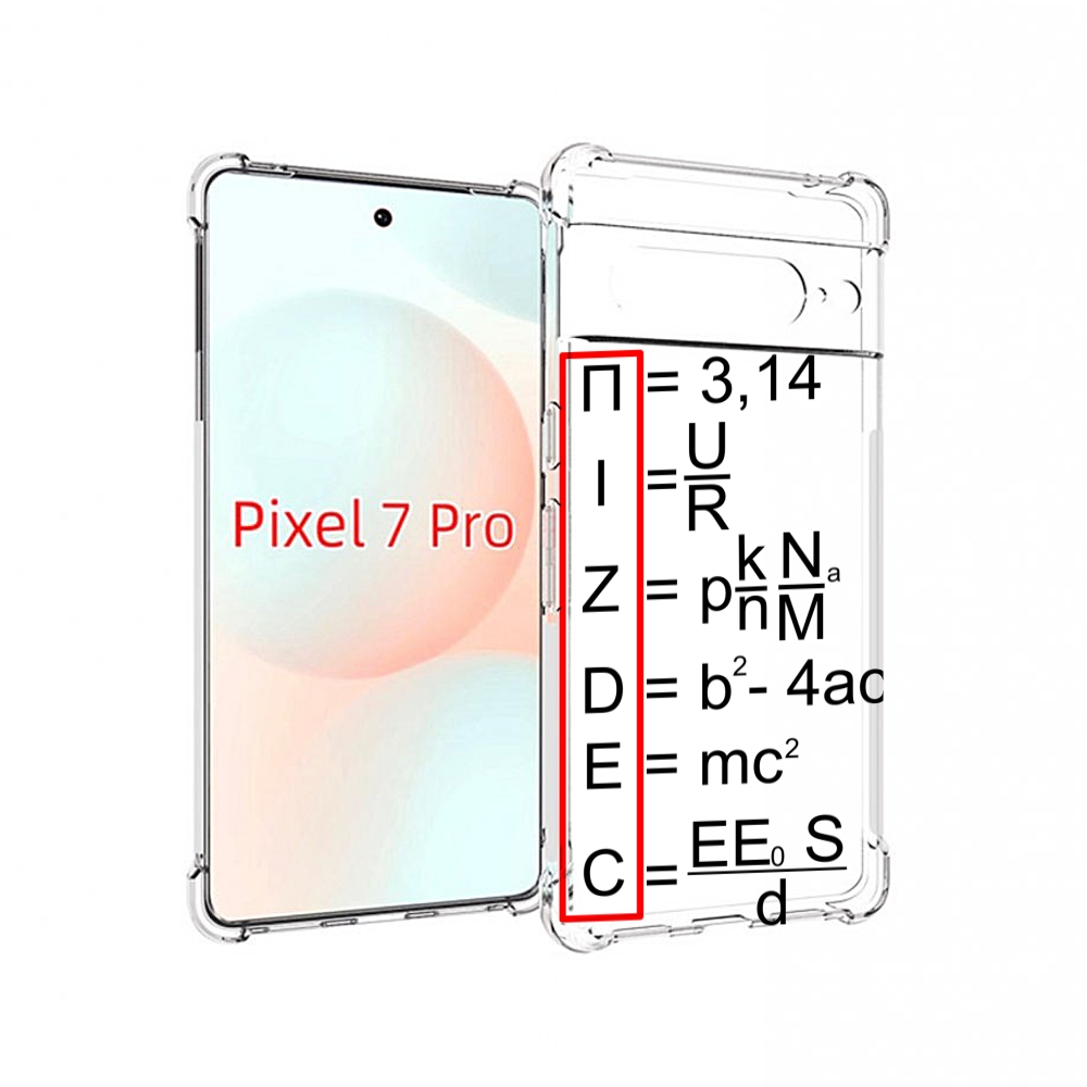 

Чехол Mypads Математические-Формулы Для Google Pixel 7 Pro, Прозрачный, Tocco