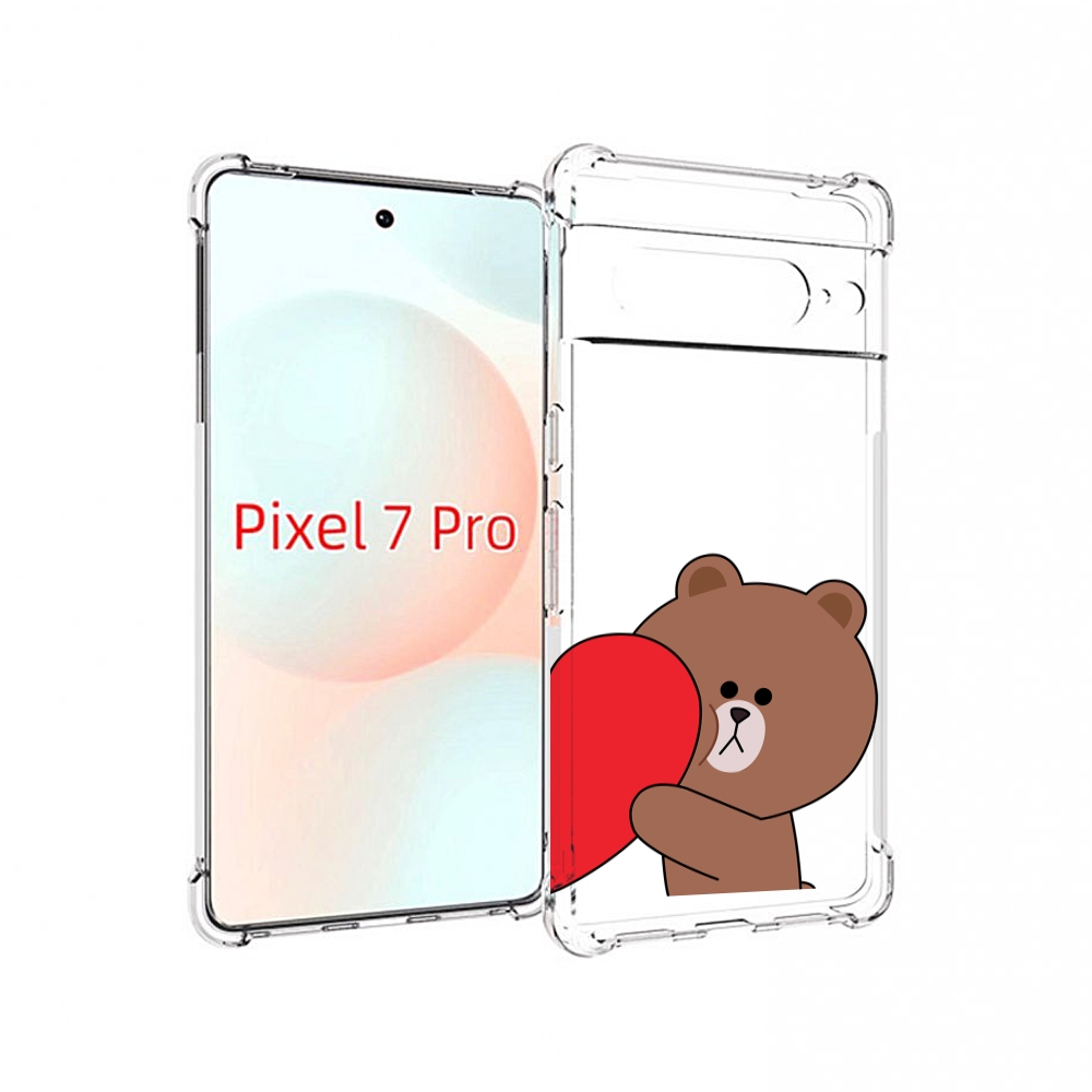 

Чехол Mypads Медвежонок Детский Для Google Pixel 7 Pro, Прозрачный, Tocco