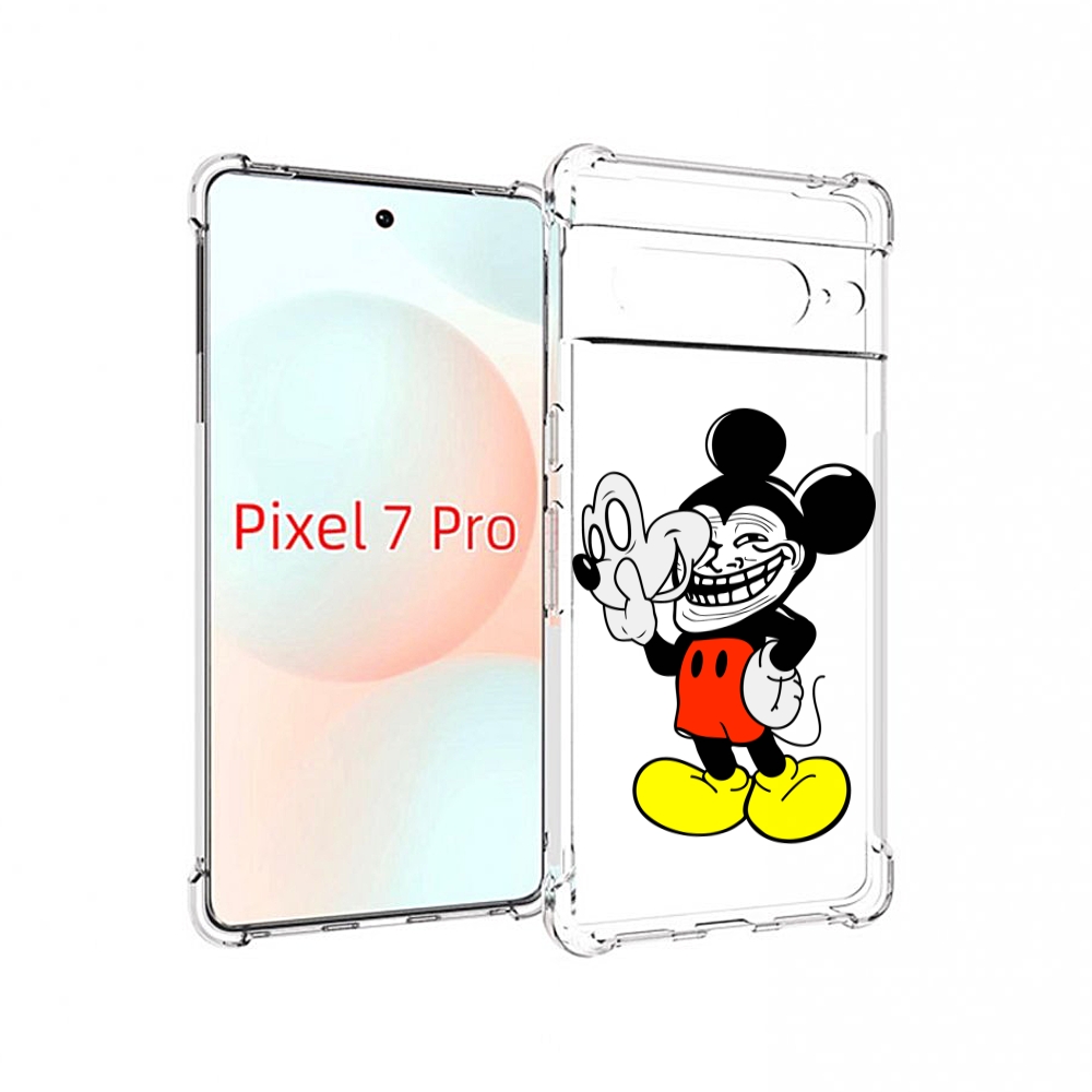 

Чехол Mypads Микки-Маус-Троллер Для Google Pixel 7 Pro, Прозрачный, Tocco