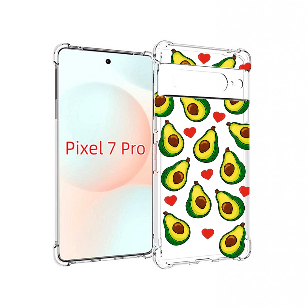 

Чехол Mypads Миленькие-Авокадо Для Google Pixel 7 Pro, Прозрачный, Tocco