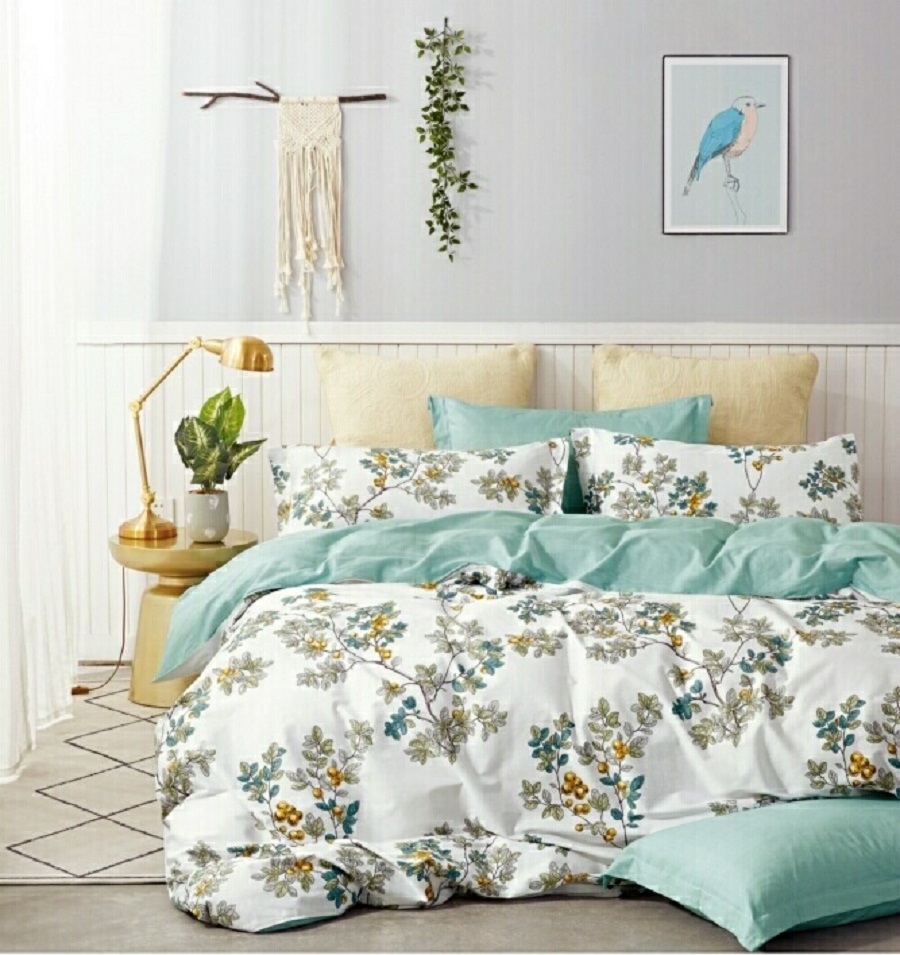 фото Комплект постельного белья из сатина "царство цветов" 1.5 спальное narcissa