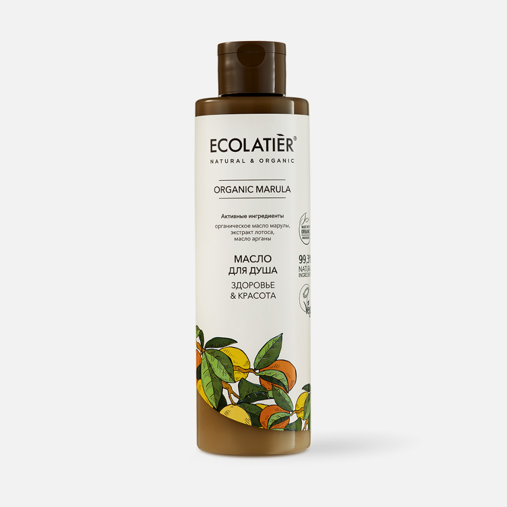 Масло для душа ECOLATIER Organic Marula Здоровье & Красота экстра питательное 250 мл