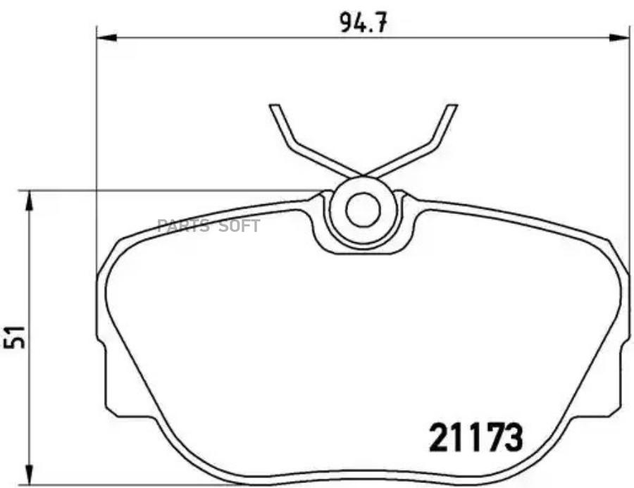 

Колодки торм.пер. BMW 316,318,320,324,325 E30 82-90 Z1 2,5 89-92 BREMBO