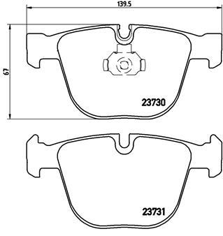 

Колодки торм.зад. BMW 5 (E60) 4.5 09/03->/(E61) 3.5/4.5/D 06/04->/6 (E63) 4.5 01/04 BREMBO