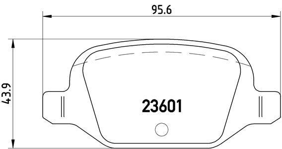 

Колодки торм.зад. FIAT 500/PANDA/PUNTO 1.2-1.9 10.04-> BREMBO