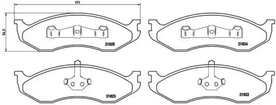 

Колодки торм.пер. JEEP Grand Cherokee I (Z) 09/91-04/99 - KIA Carnival (UP) 08/99-1 BREMBO