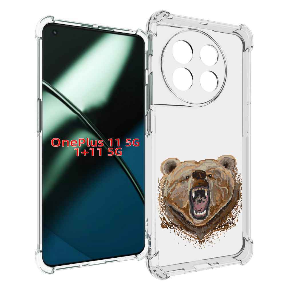 

Чехол MyPads пиксельный медведь для OnePlus 11, Прозрачный, Tocco