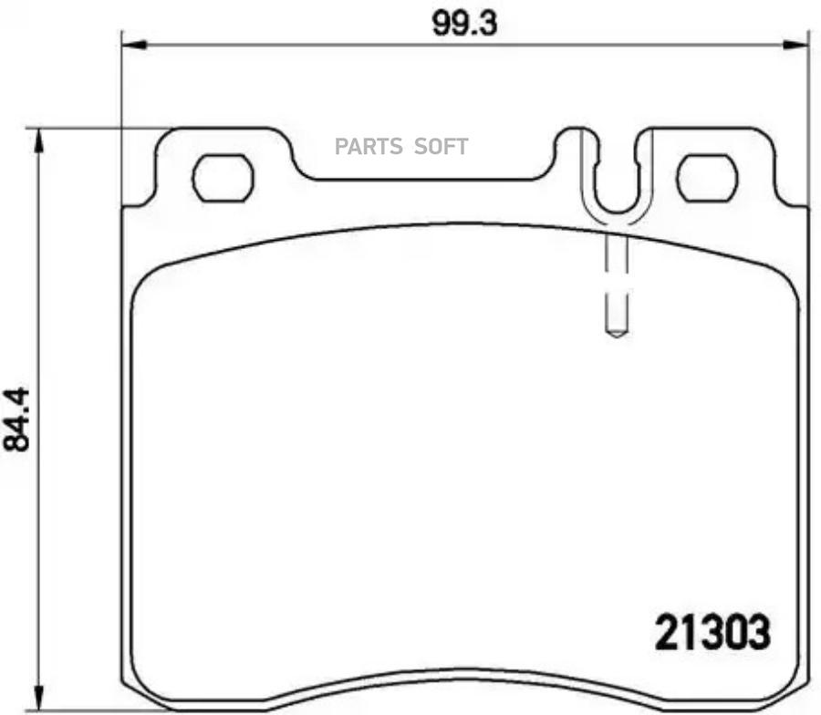 

Колодки торм.пер. MERCEDES-BENZ S-CLASS (W140) 3.2 Kw 162 10/95 - 08/98 F / MERCEDE BREMBO