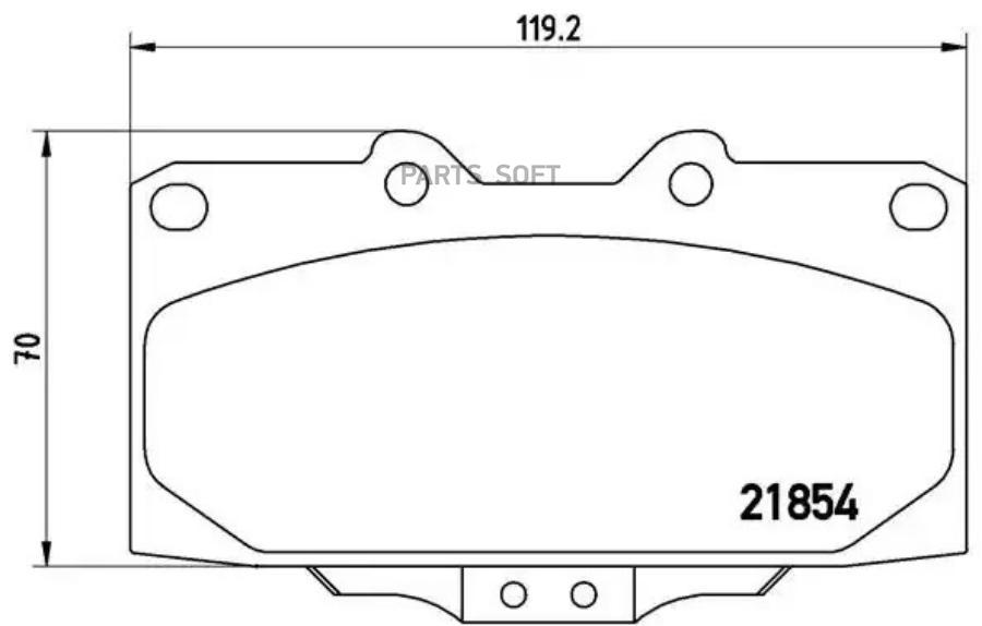 

Колодки торм.пер. NISSAN 200 SX 2.0 93-99, SUBARU IMPREZA 2.0 94-> BREMBO