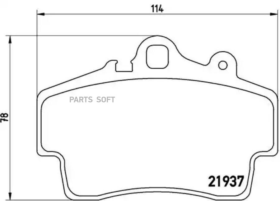 

Колодки торм.пер. PORSCHE Boxster/Cayman (986/987) 2.5-2.9 96-11 BREMBO