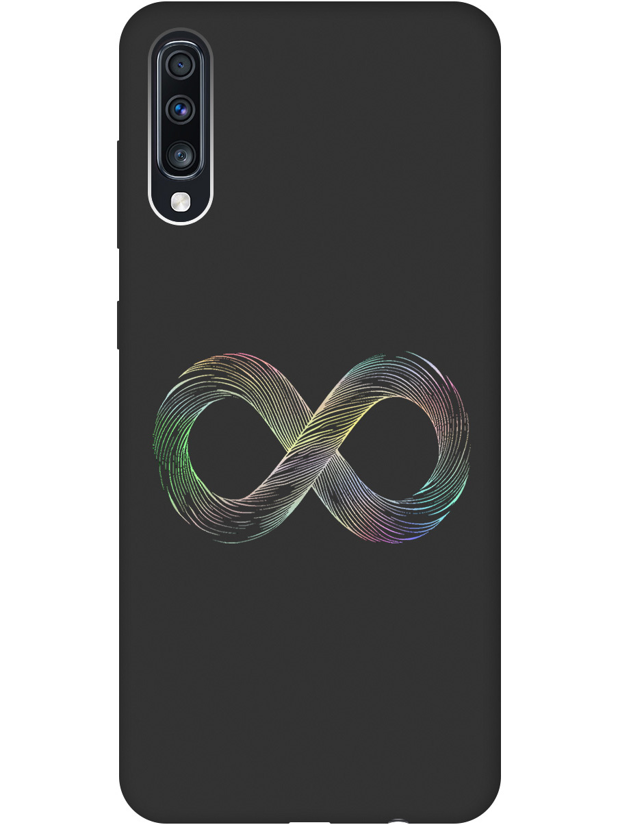 

Силиконовый чехол на Samsung Galaxy A70 / A70s с принтом матовый черный 846163, Черный;серебристый, 720804461