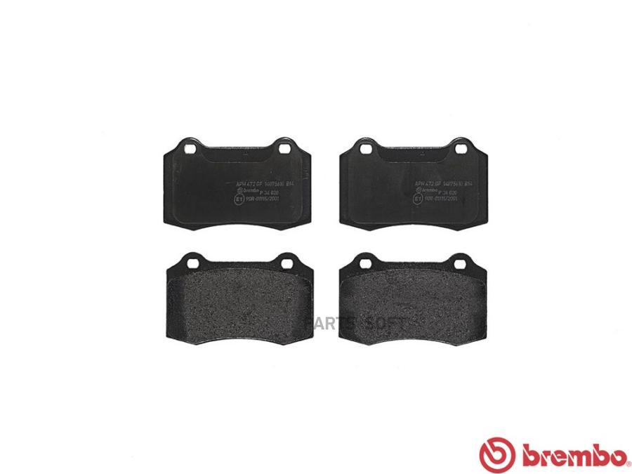 

Колодки торм.зад. JAGUAR S-TYPE/XJ/XK 2.5-4.2 97-10 BREMBO