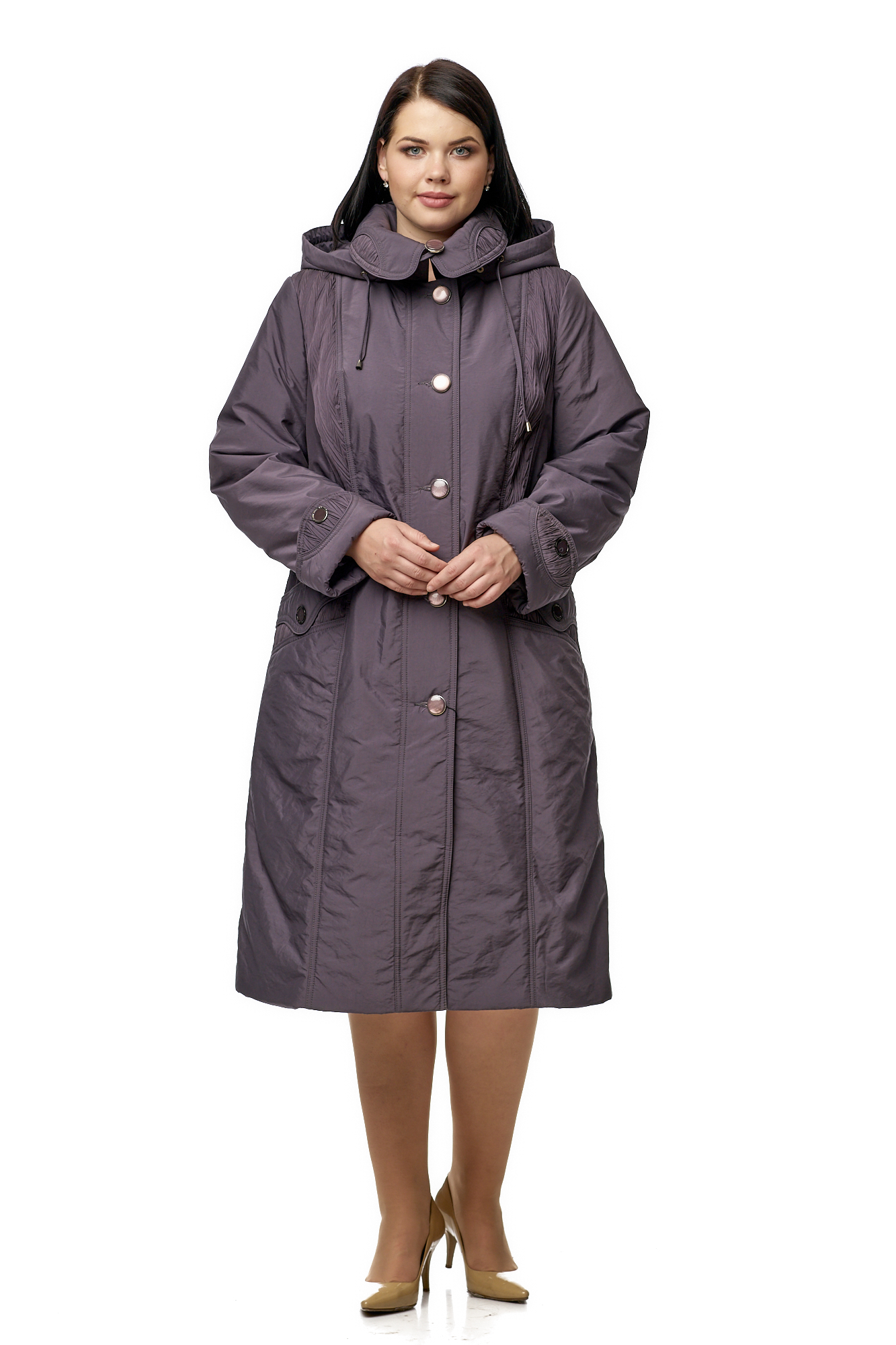 

Пальто женское МОСМЕХА 8010116_58 серое 3XL, 8010116_58