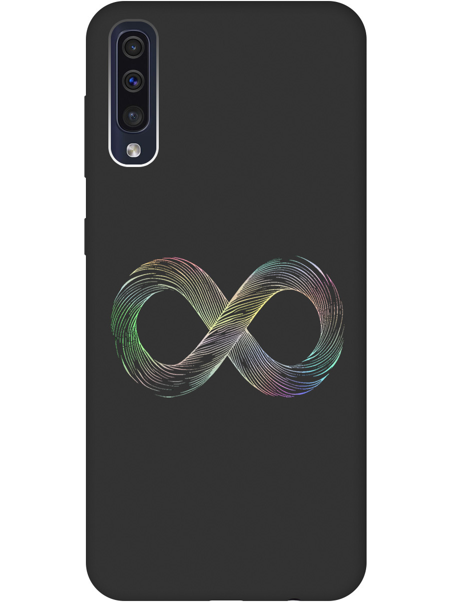 

Силиконовый чехол на Samsung Galaxy A50 / A50s / A30s с принтом матовый черный 846173, Черный;серебристый, 720772261