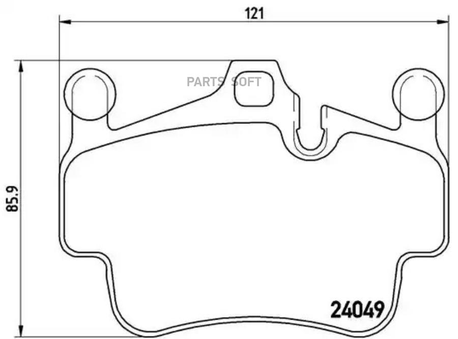 

Колодки торм.пер. PORSCHE 911/Boxster/Cayman 2.8-3.8 04-12 BREMBO