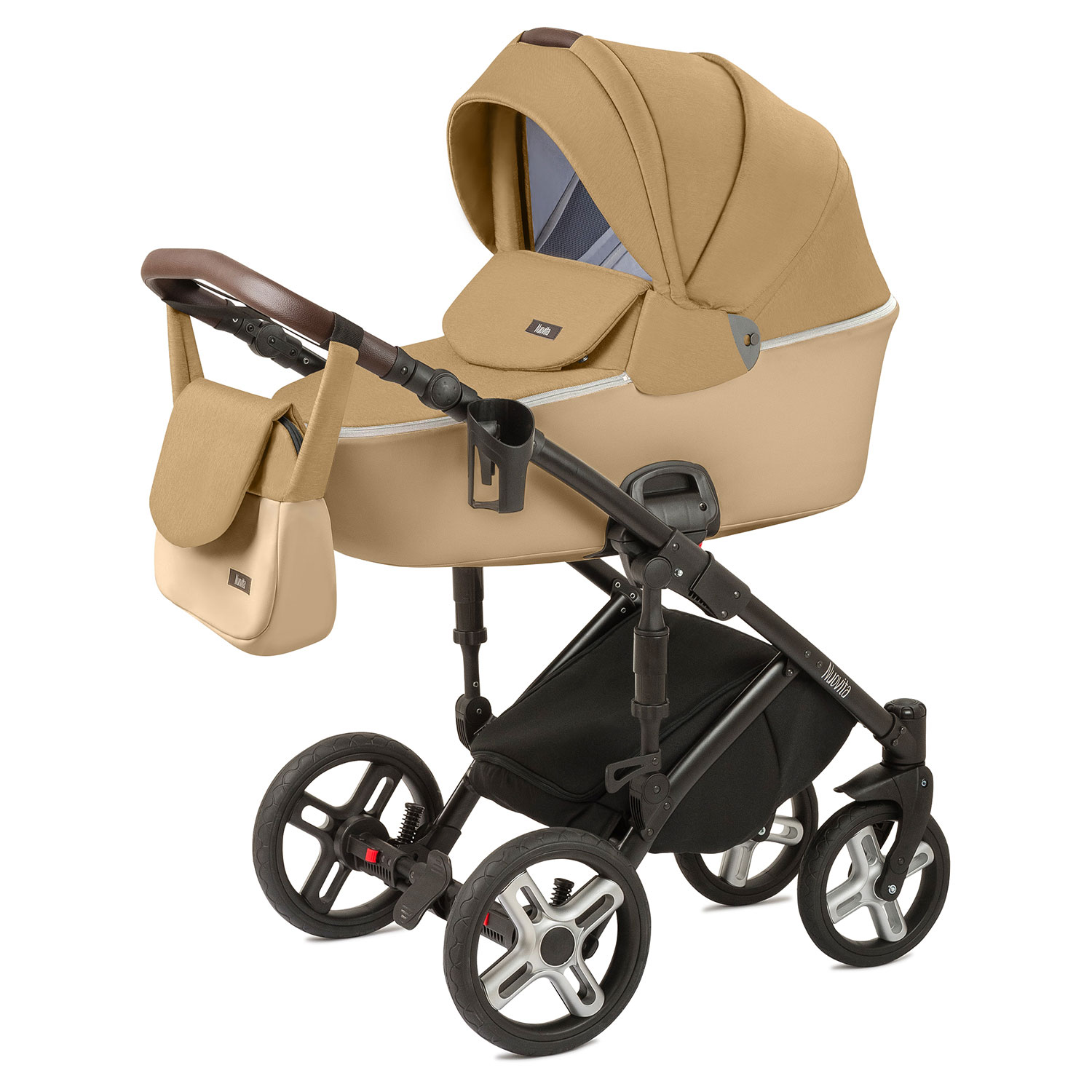 фото Детская коляска nuovita carro sport 2 в 1 (beige marrone/бежево-коричневый)