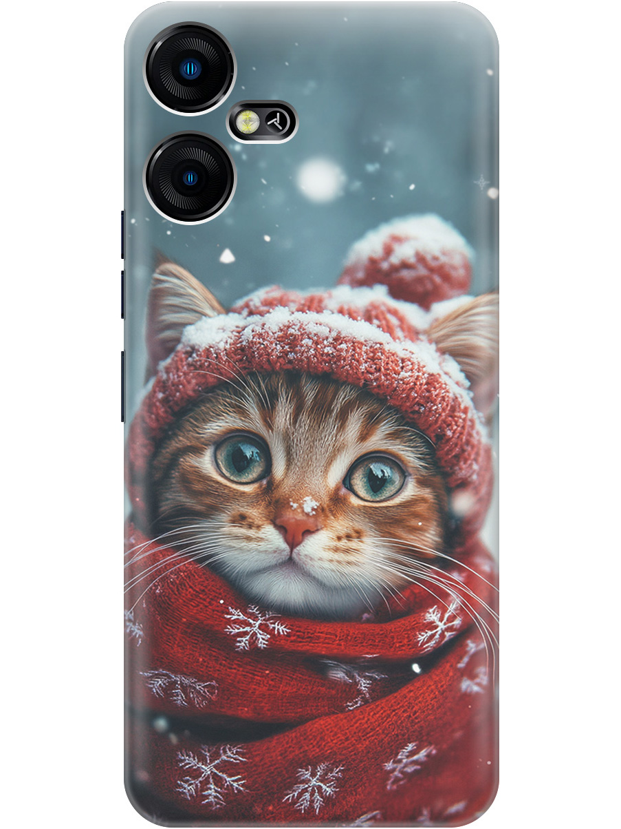 

Силиконовый чехол на Tecno Pova Neo 3 с принтом "Котик и снегопад", Прозрачный;белый;желтый;красный;синий, 778683512