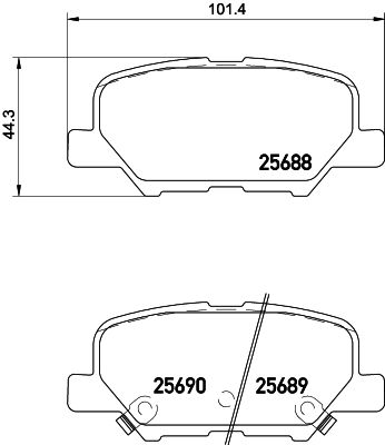 

Тормозные колодки NISSHINBO задние np5038