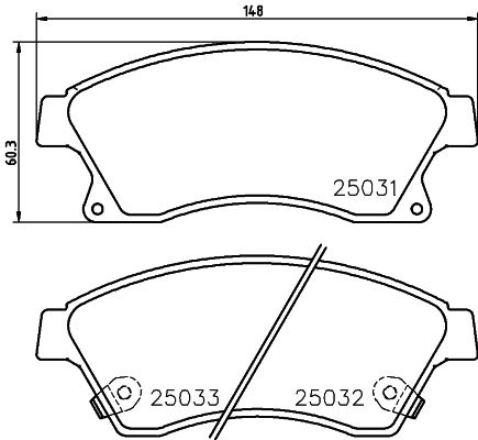 

Тормозные колодки NISSHINBO передние np6048