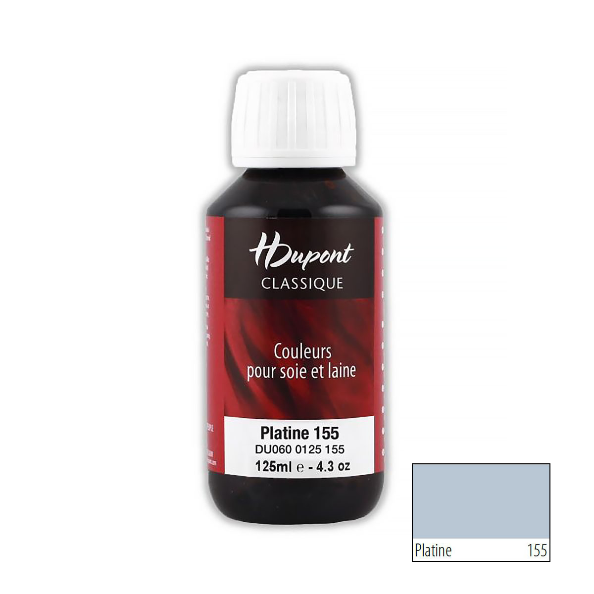 фото Краска для шелка h dupont classiс, du0600125, 125 мл (155 платиновый)