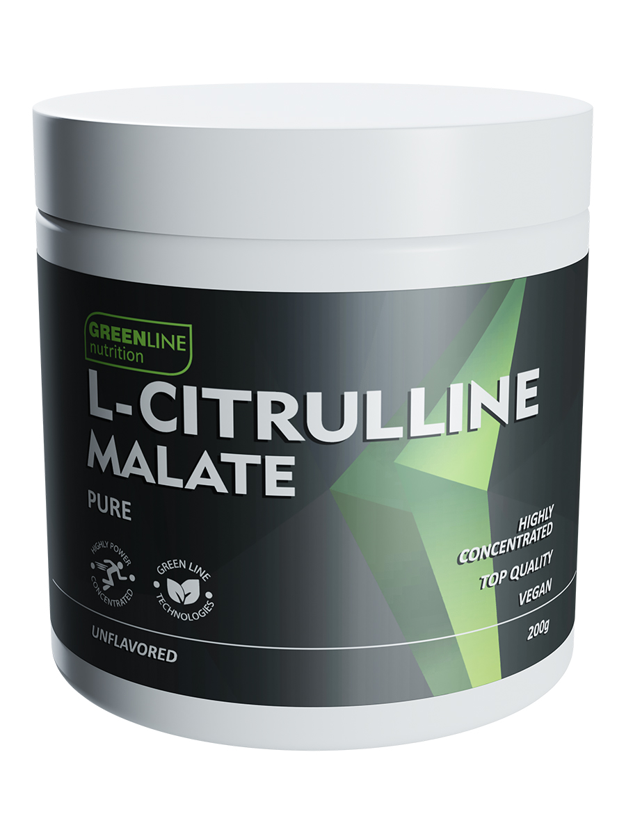 

Цитруллин малат 200 гр Citrulline Malate Green Line Nutrition, Citrulline Malate