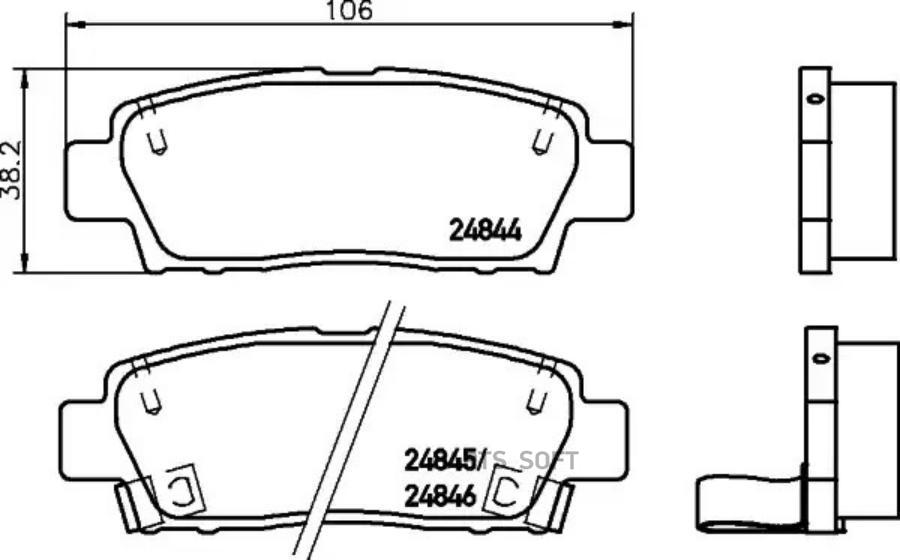 

Колодки Дисковые Задние Тоуоtа Маrк Ii Gх90 92-96 NISSHINBO np1092 Nр1092