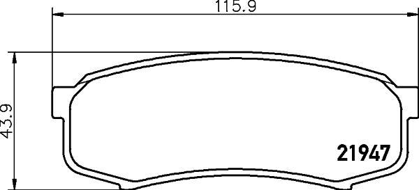 

Колодки Дисковые Задние Тоуоtа Lаnd Сruisеr 80/90 3.4-4.2Тd 90> NISSHINBO np1008 Nр1008