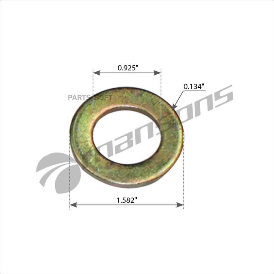 

MANSONS 120606 120.606MNS шайба стремянки 1.582 x0.925 x0.134 задней оси\ FRL 1шт