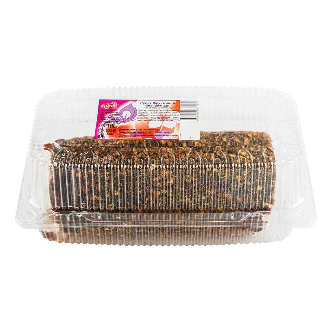 

Рулет Agava M с фруктами 500 г