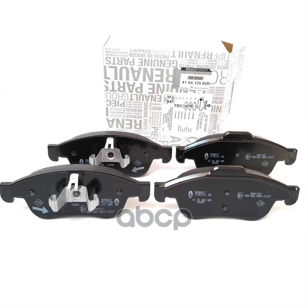 

Колодки Передние Renault Duster 10-/Fluence 10-/Megane Iii 08- 410a 125 82r RENAULT арт. 4