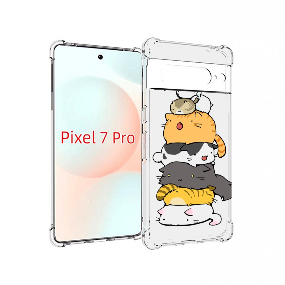 

Чехол Mypads Много-Маленьких-Котиков Для Google Pixel 7 Pro, Прозрачный, Tocco