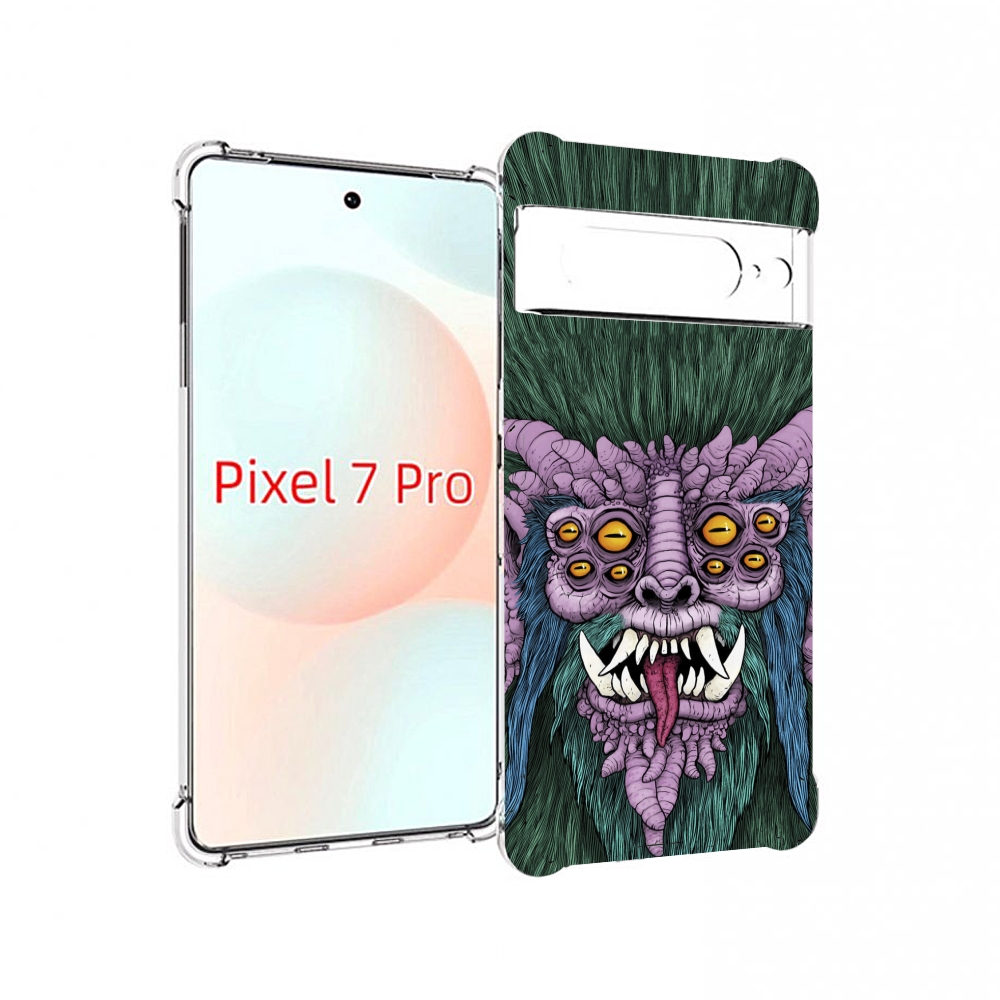 

Чехол Mypads Многоглазый Черт Для Google Pixel 7 Pro, Прозрачный, Tocco