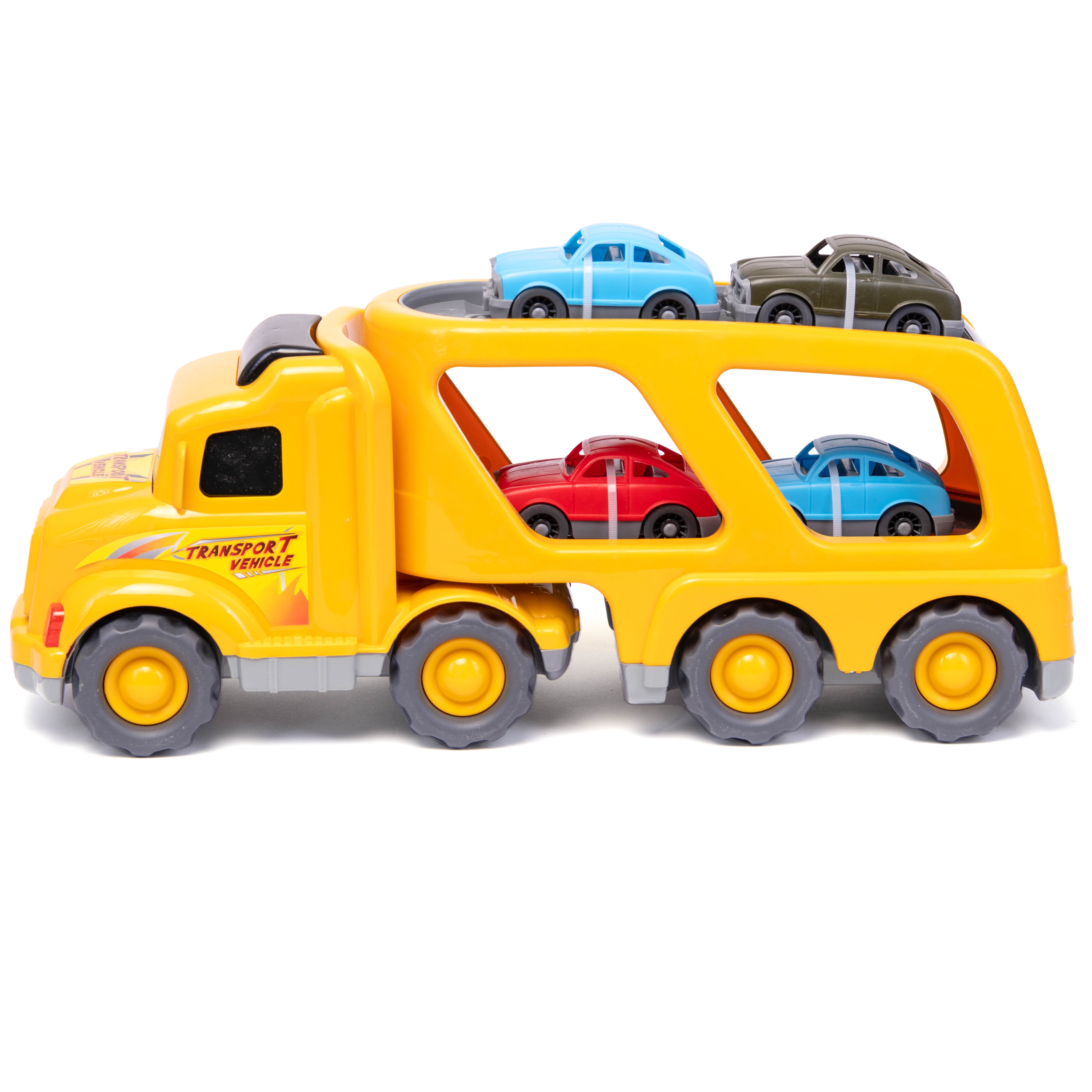 Автовоз с машинками Нижегородская игрушка Car Hauler, желтый автовоз battat с 2 машинками