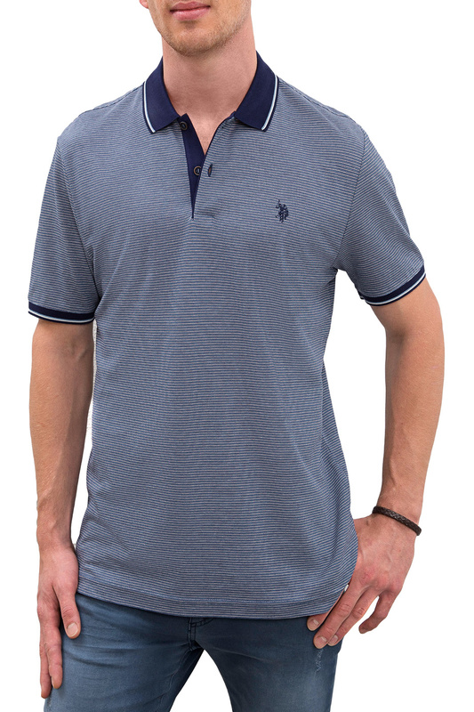 

Футболка-поло мужская G081SZ0110ELHAMRA U.S. POLO Assn. синяя M, G081SZ0110ELHAMRA