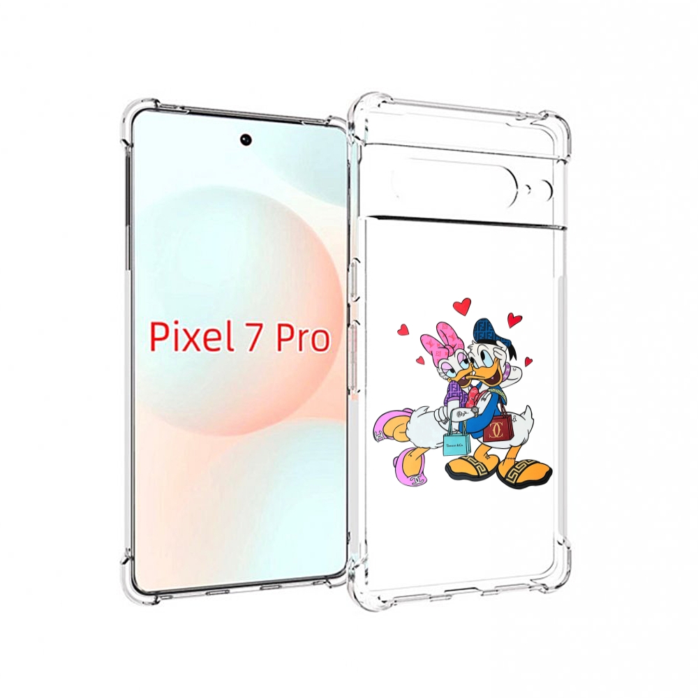 

Чехол Mypads Модные-Влюбленные-Утки Для Google Pixel 7 Pro, Прозрачный, Tocco