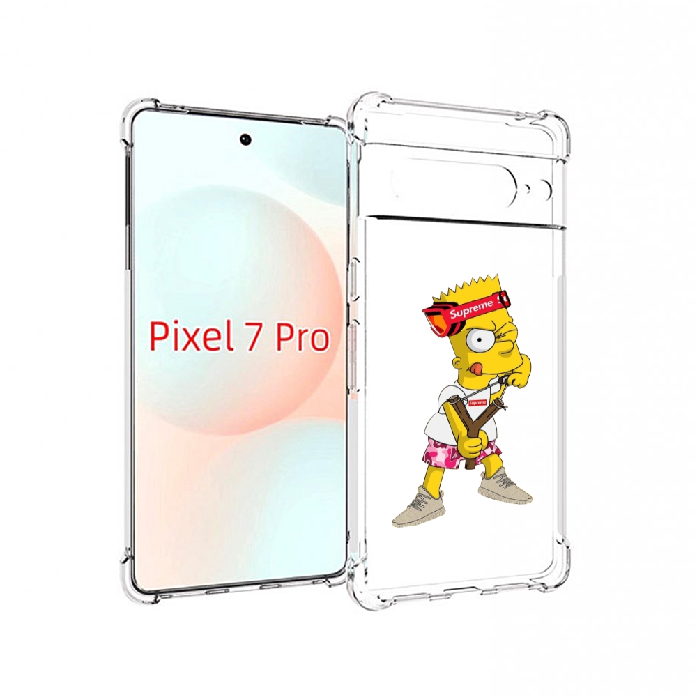 

Чехол Mypads Модный-Барт-Симпсон Для Google Pixel 7 Pro, Прозрачный, Tocco
