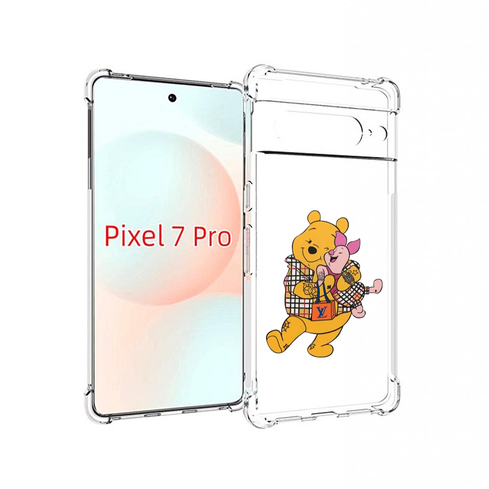 

Чехол Mypads Модный-Медведь-Из-Винни-Пуха Для Google Pixel 7 Pro, Прозрачный, Tocco