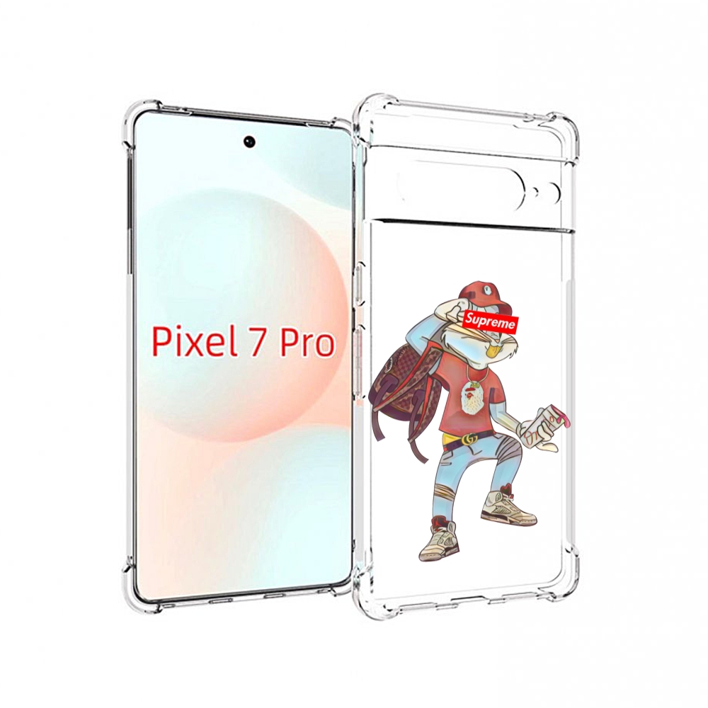 

Чехол Mypads Моднявый-Заяц Детский Для Google Pixel 7 Pro, Прозрачный, Tocco