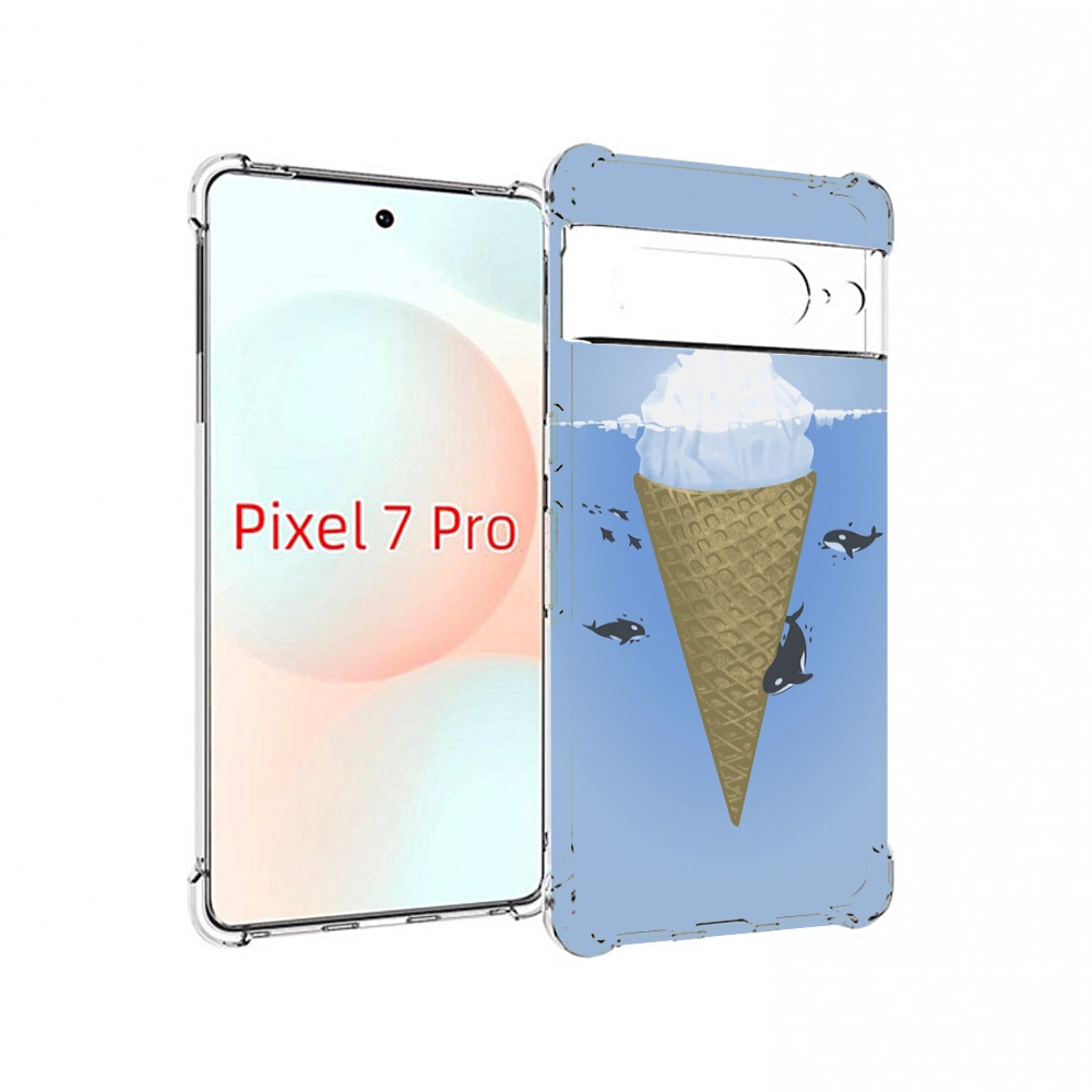 

Чехол Mypads Мороженное-У-Косаток Для Google Pixel 7 Pro, Прозрачный, Tocco