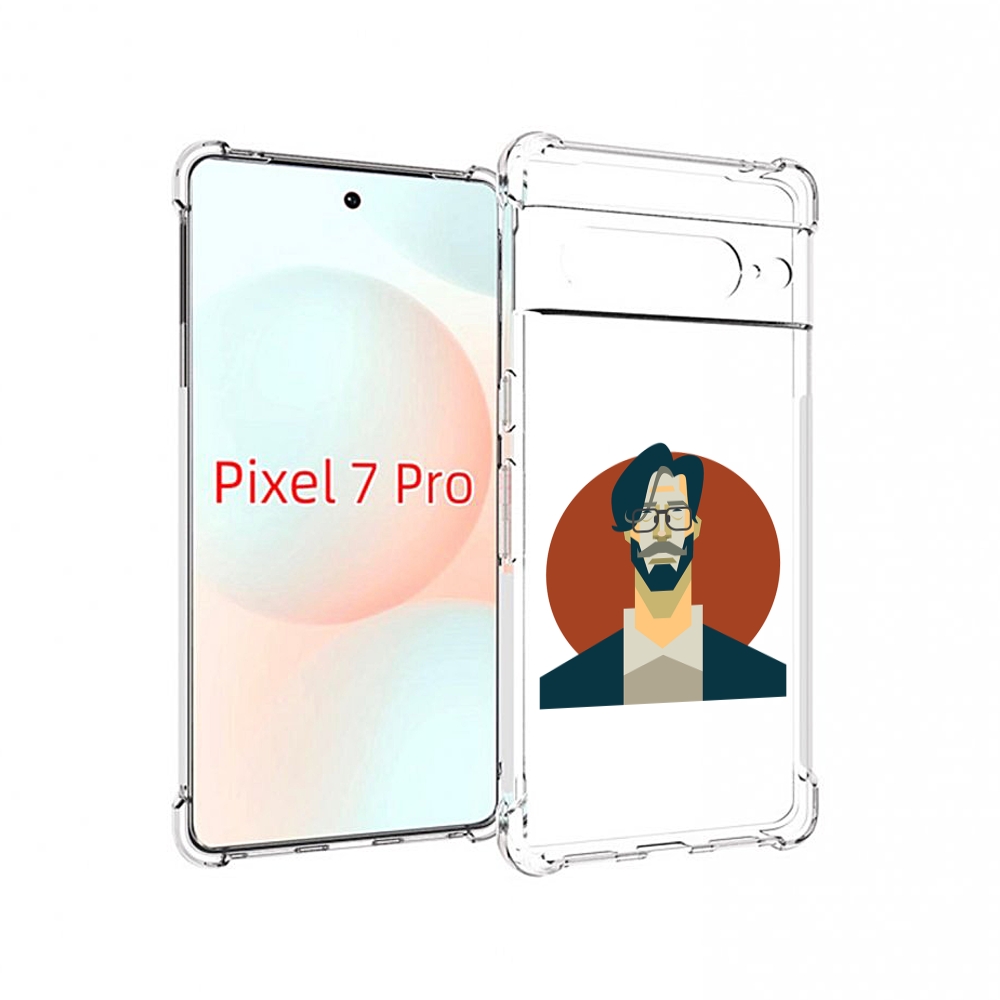 

Чехол Mypads Мужичек-В-Очках Для Google Pixel 7 Pro, Прозрачный, Tocco