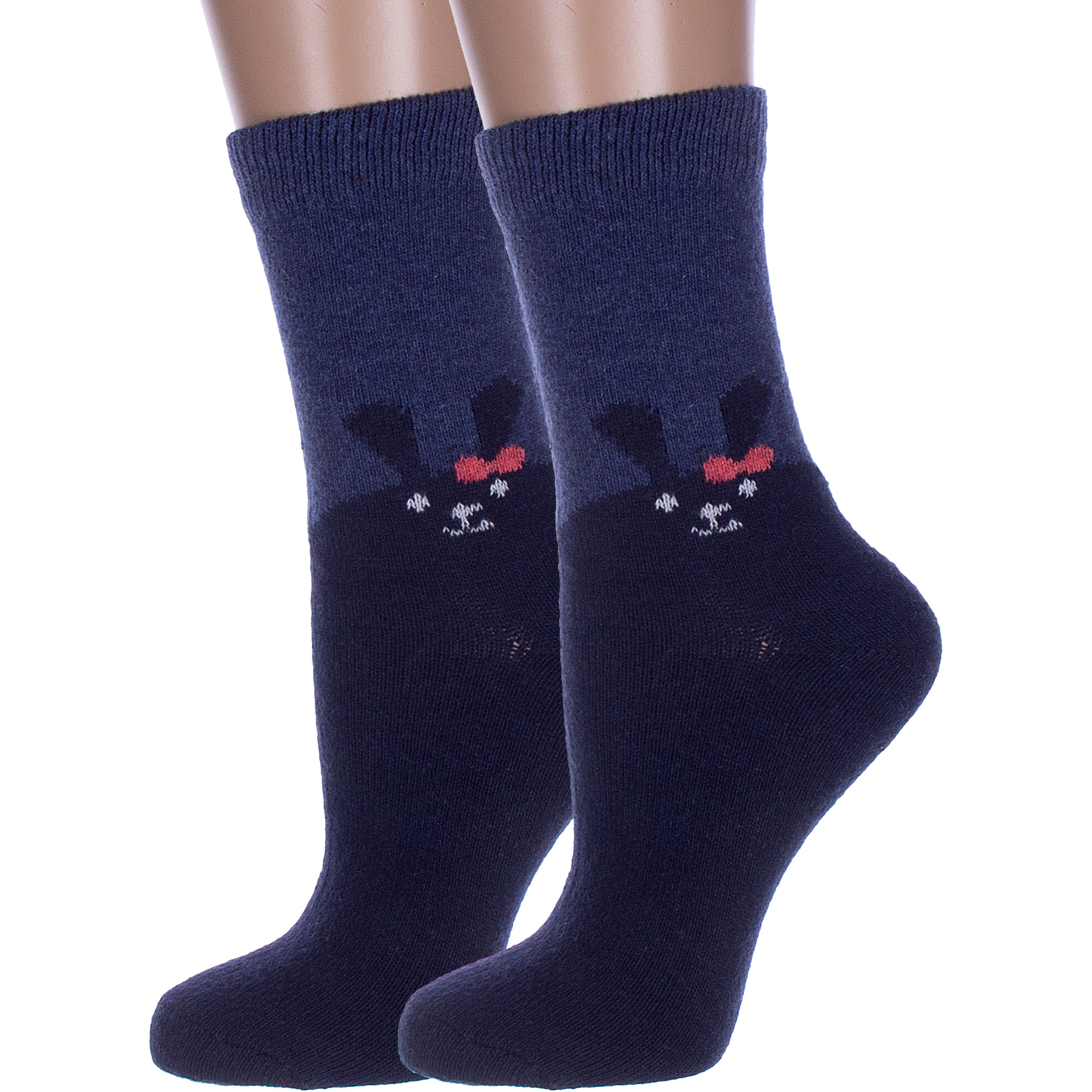 Комплект носков женских Hobby Line 2-Нжа6198-12 синих 36-40, 2 пары