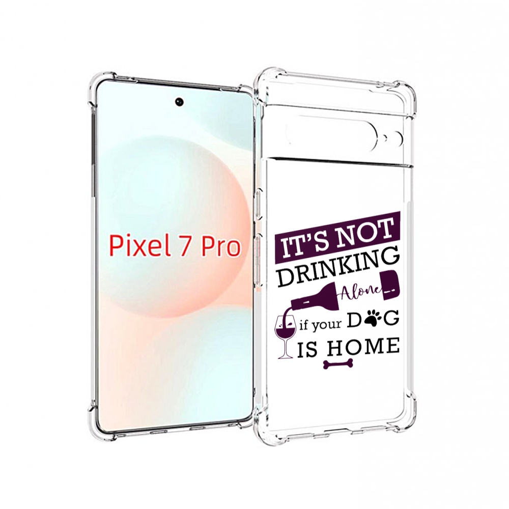 

Чехол Mypads Не-Пей-Один-Дома Для Google Pixel 7 Pro, Прозрачный, Tocco