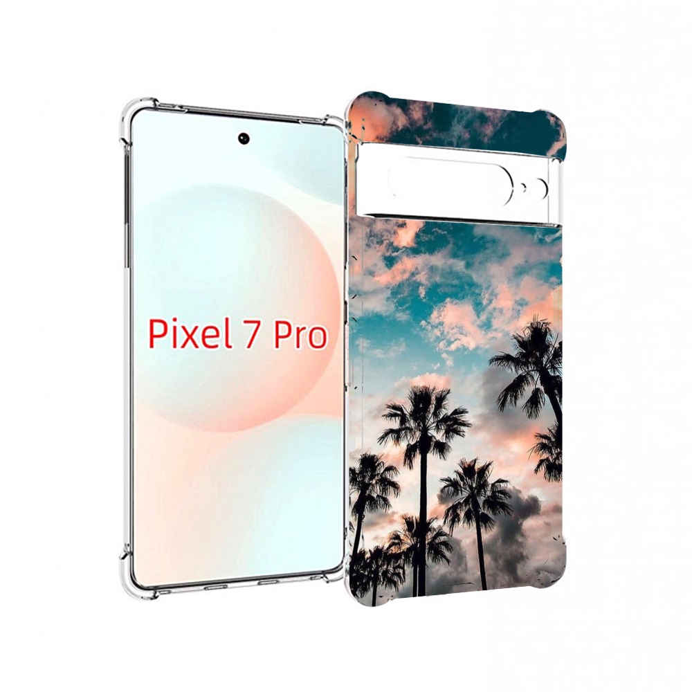 

Чехол Mypads Небо-С-Пальмами Для Google Pixel 7 Pro, Прозрачный, Tocco
