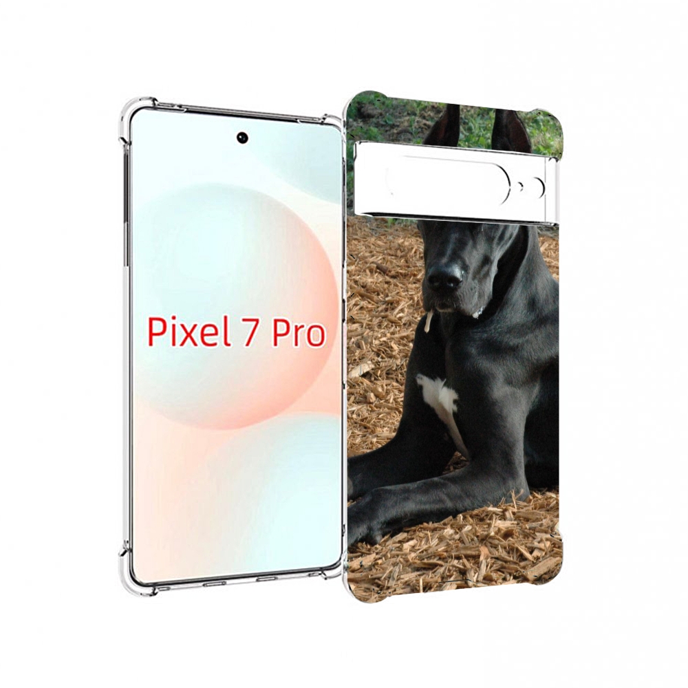 

Чехол Mypads Немецкии Дог Для Google Pixel 7 Pro, Прозрачный, Tocco