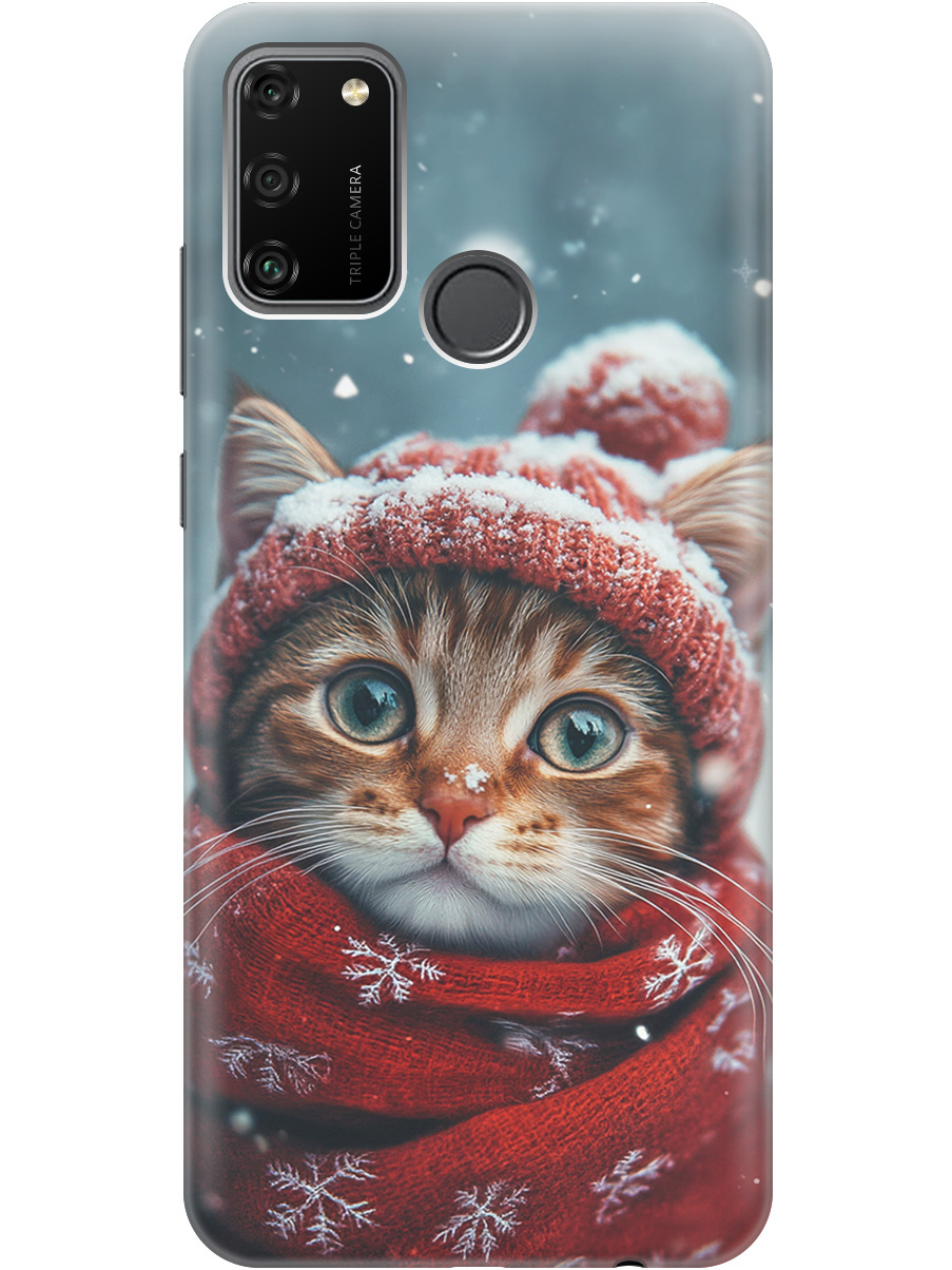 

Силиконовый чехол на Honor 9A с принтом "Котик и снегопад", Прозрачный;белый;желтый;красный;синий, 722942012