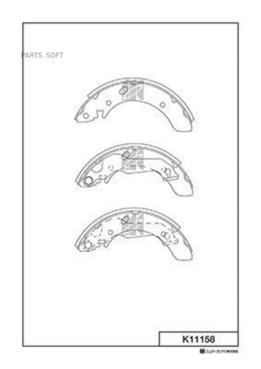 

Тормозные колодки Kashiyama k11158