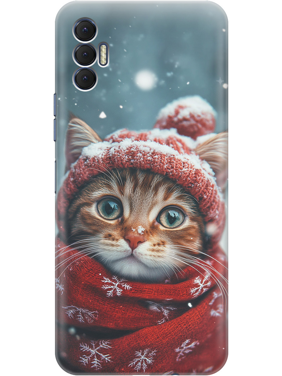 

Силиконовый чехол на Tecno Spark 8P с принтом "Котик и снегопад", Прозрачный;белый;желтый;красный;синий, 741736212